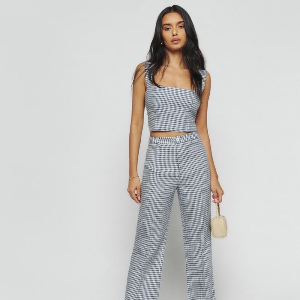 Reformation Vio 100% Linen Top - Size 12